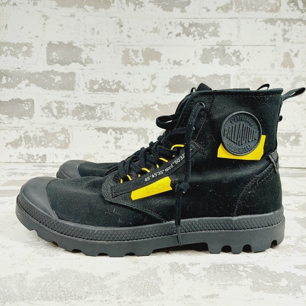Palladium Pampa Hi Unisex Black Lace Up Ankle Boots A287